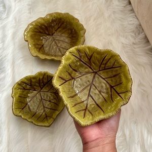 New Set of 3 Beautiful Leaf Decorative Bowls | Snacks, Candies, Dessert Dish